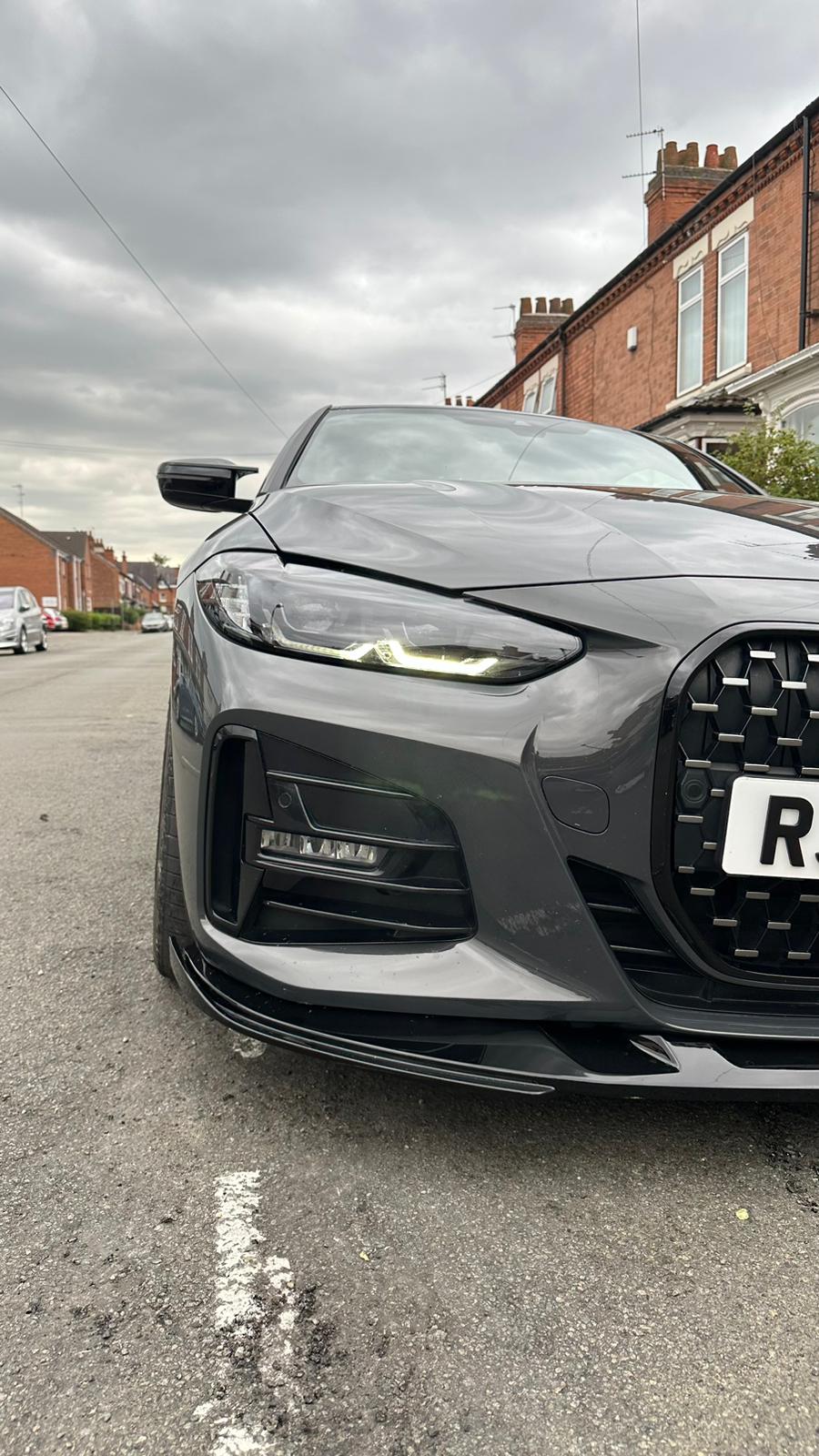 BMW 4 Series G26 Gran Coupe Front Splitter Gloss Black STM Style - Image 11