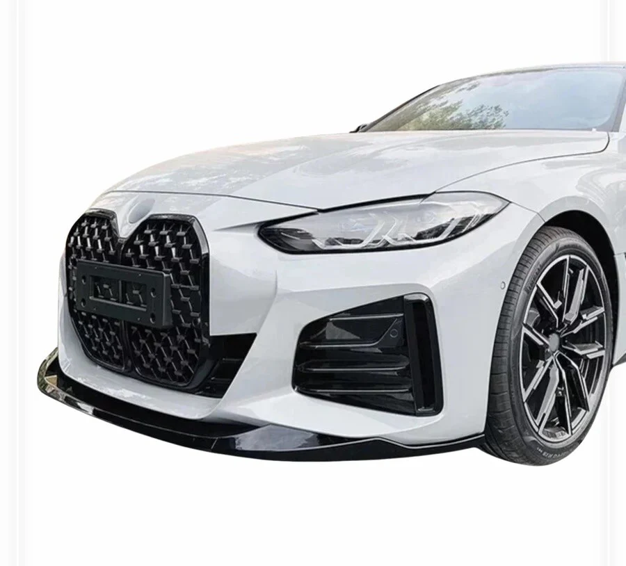 BMW 4 Series M Performance G22 G23 Front Bumper Lip Splitter Gloss Black 20+ - Image 2