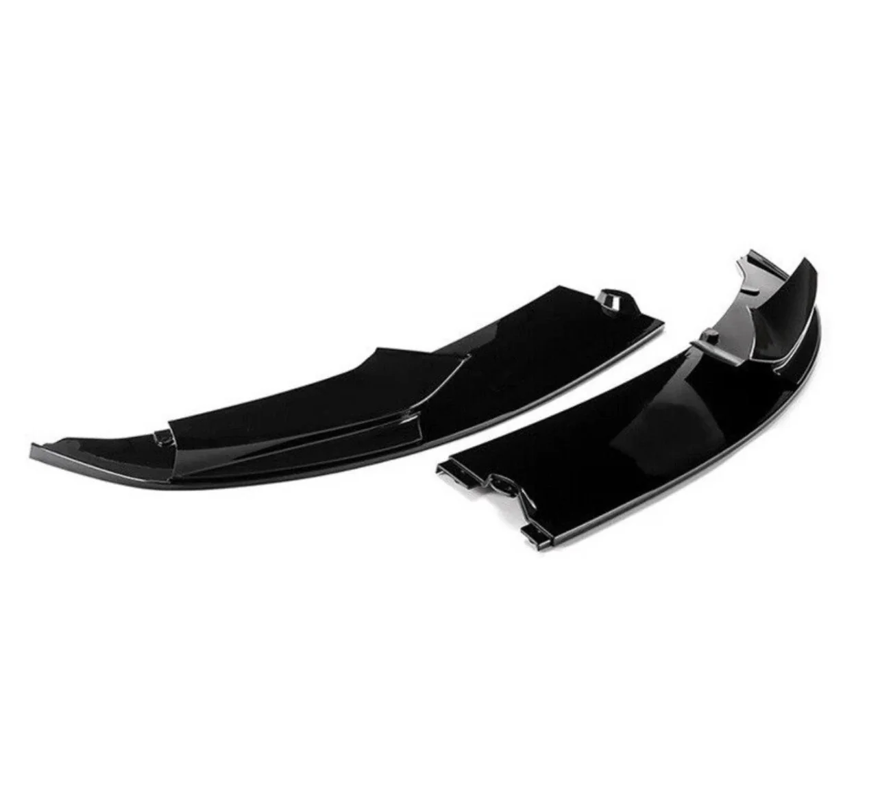 BMW 5 SERIES F10 F11 FRONT BUMPER SPLITTER LIP M SPORT GLOSS BLACK 2010-16 2PC - Image 3