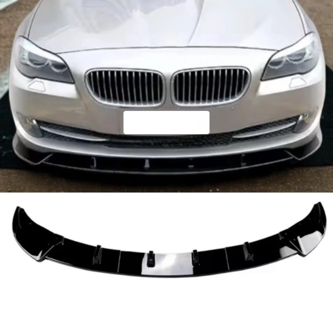 BMW 5 Series F10 F11 SE Pre Lci Gloss Black Front Splitter Spoiler Lip 2010-2014