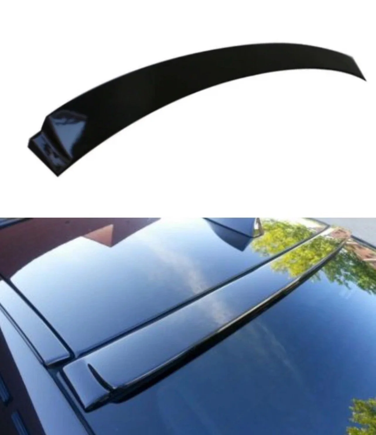 BMW 5 Series F10 Saloon M5 10-16 M Style Rear Roof Spoiler Wing Gloss Black - Image 6