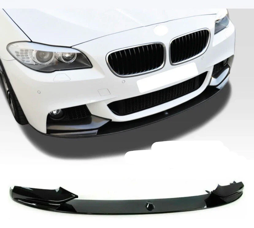 BMW 5 Series F10 Splitter F11 Gloss Black Front Spoiler Lip M Sport 2010-2017