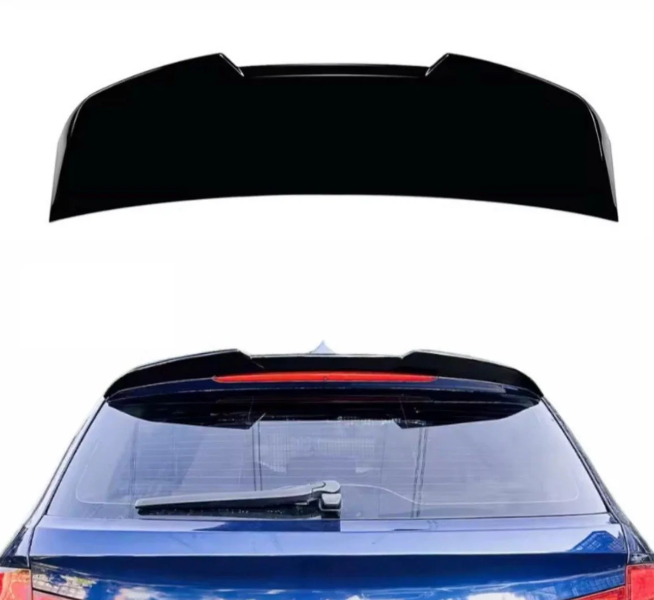 BMW 5 Series F11 Touring Estate Gloss Black Rear Roof Spoiler Lip Wing Abs