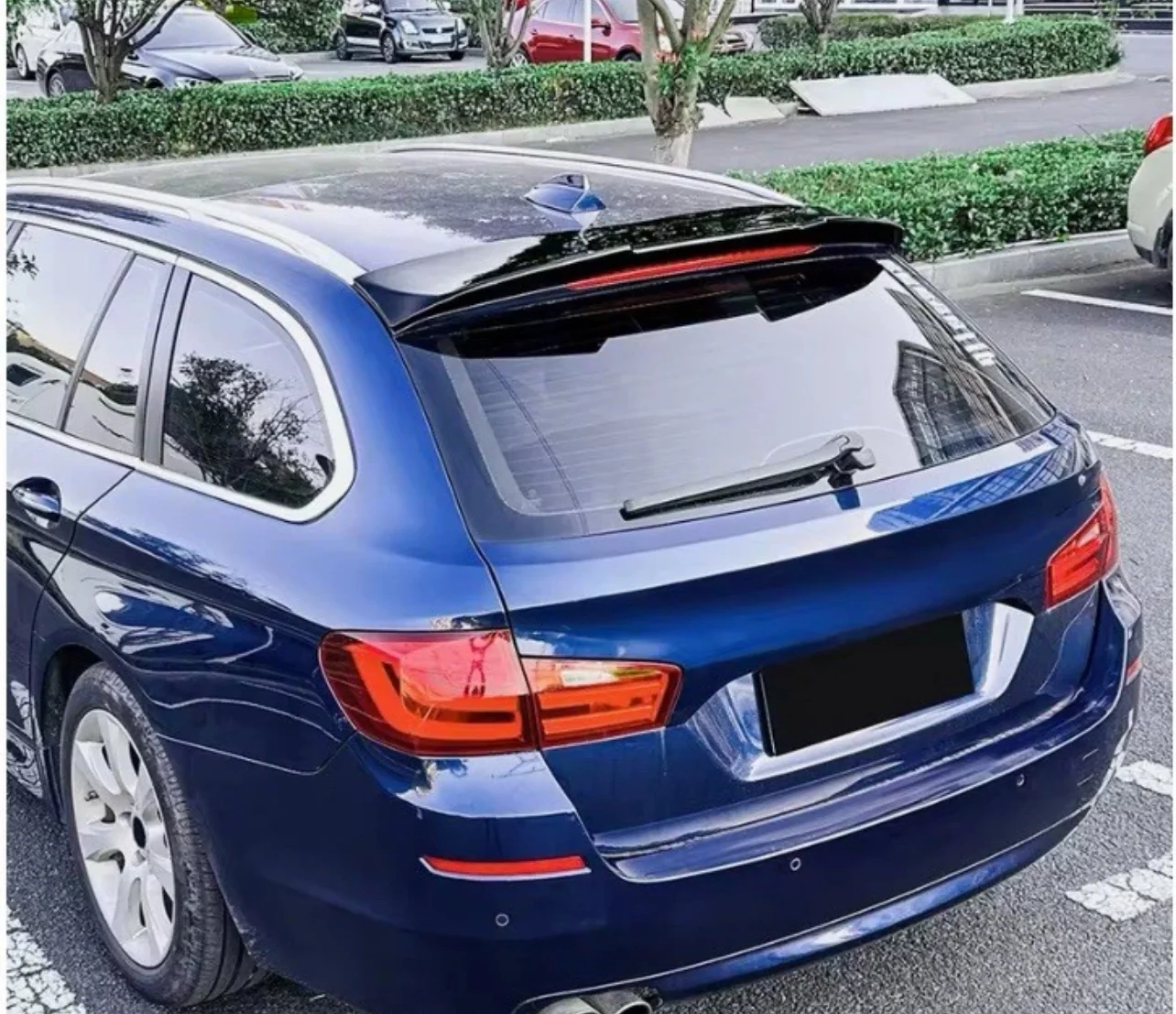 BMW 5 Series F11 Touring Estate Gloss Black Rear Roof Spoiler Lip Wing Abs - Image 5