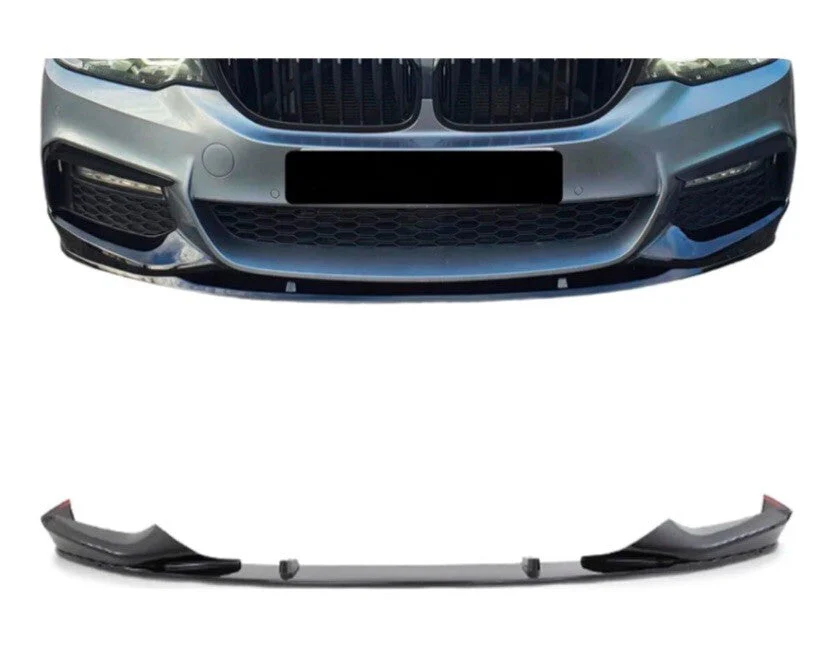 BMW 5 SERIES G30 G31 FRONT BUMPER SPLITTER LIP SPOILER M SPORT GLOSS BLACK