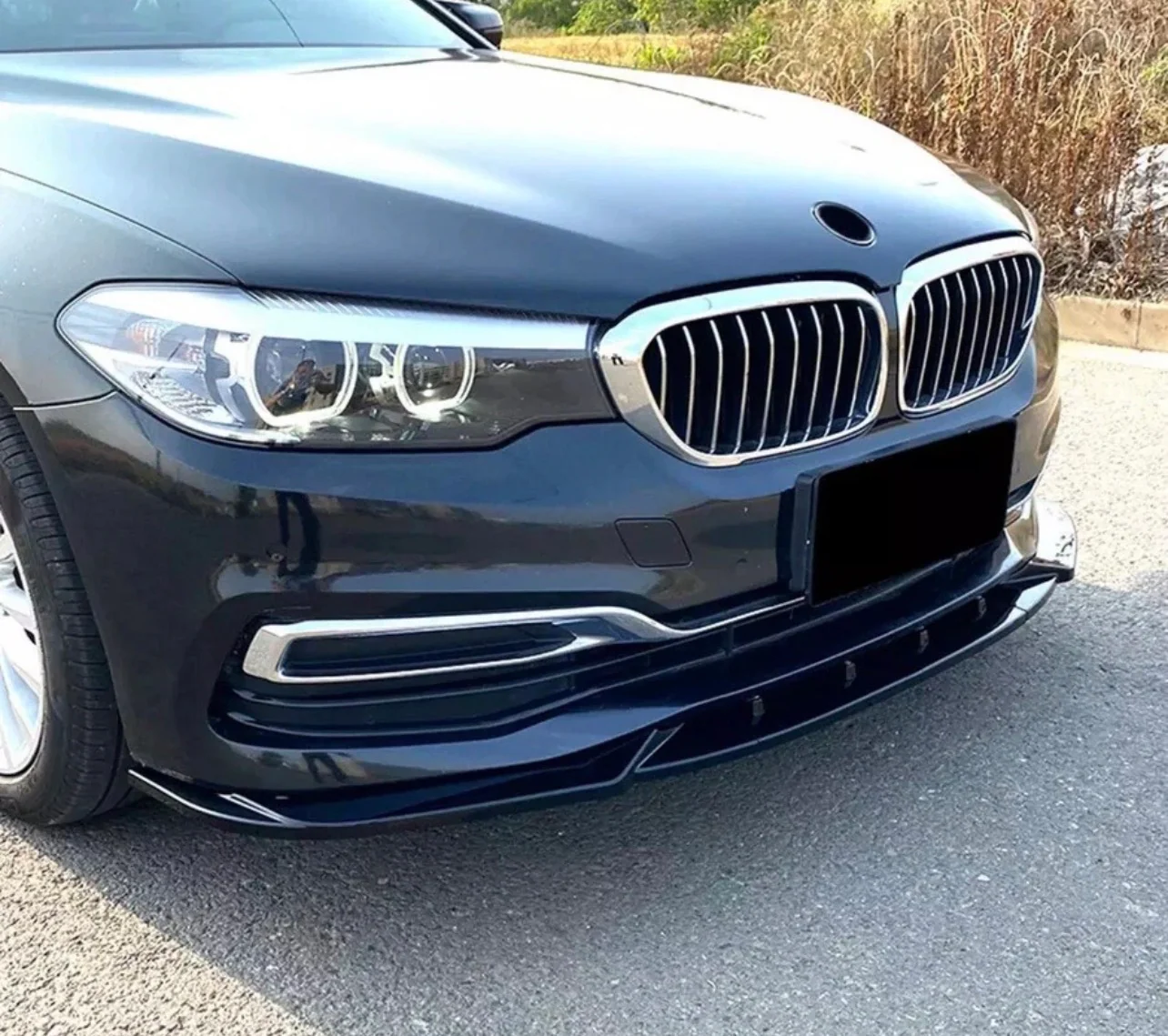 BMW 5 SERIES G30 G31 SE PRE LCI FRONT SPLITTER LIP SPOILER LUXURY GLOSS BLACK - Image 7