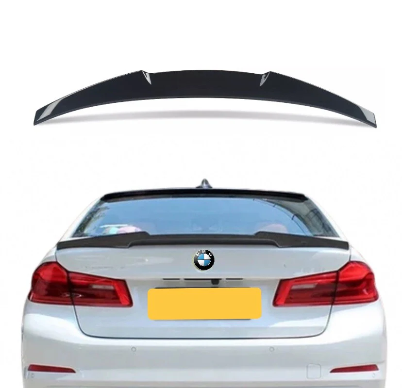 BMW 5 Series G30 Gloss Black Boot Spoiler V Style Rear Trunk ABS Saloon Lip