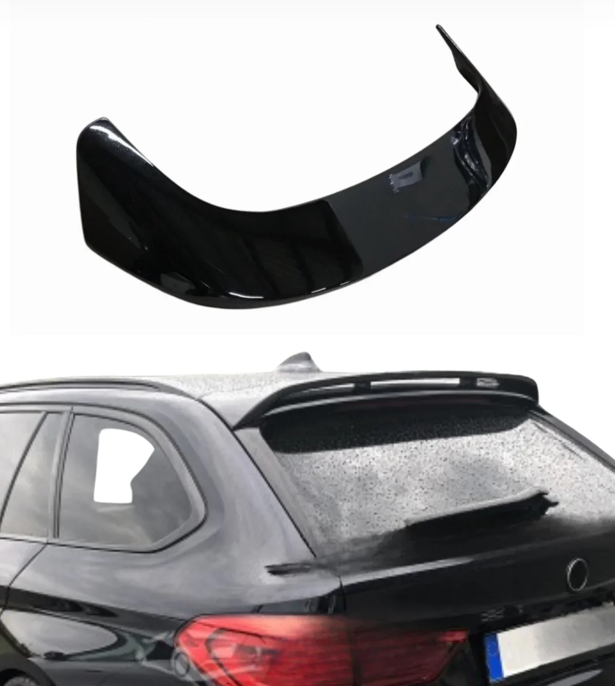 BMW 5 Series G31 Pre Lci Gloss Black Full Body Kit Roof Spoiler Sides Diffuser Splitter Grilles Mirror Covers - Image 10