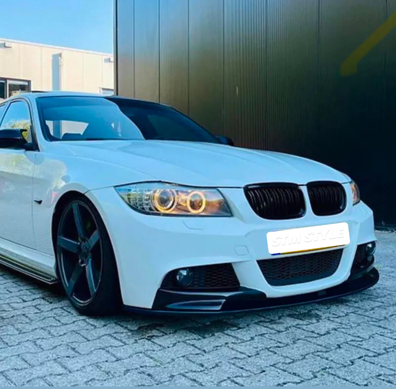 BMW E90 3 SERIES FULL KIT GLOSS BLACK FRONT SPLITTER