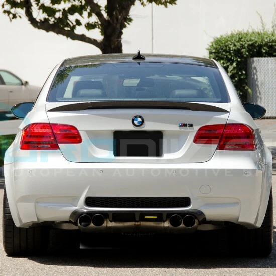 BMW E92 COUPE 3 SERIES CARBON LOOK REAR BOOT SPOILER LIP HIGH KICK EDITION - Image 2