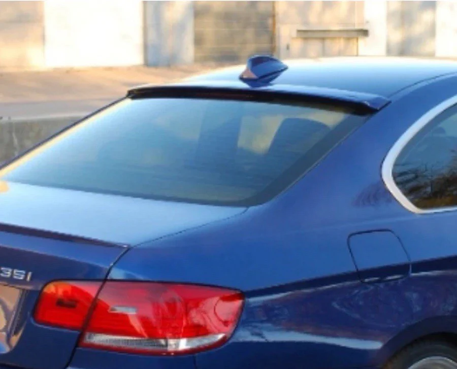 BMW E92 Roof Spoiler Rear Window Lip Coupe Gloss Black 3 Series - Image 5