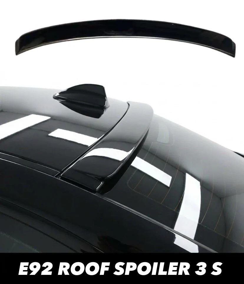 BMW E92 Roof Spoiler Rear Window Lip Coupe Gloss Black 3 Series - Image 9
