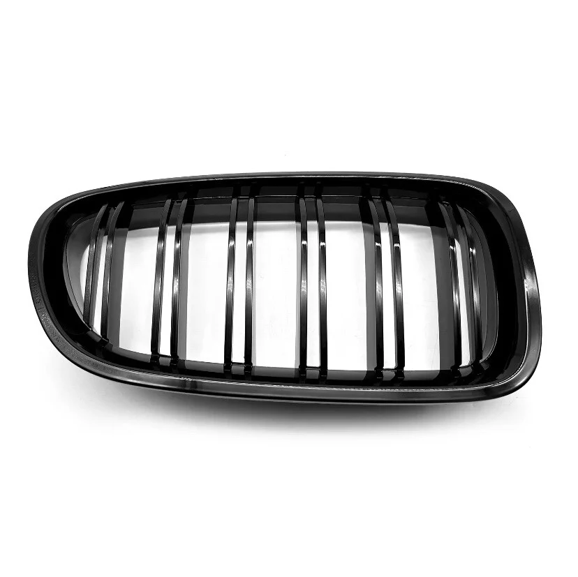 BMW F10 F11 5 Series 10-16 Kidney Grille Grill Grilles Gloss Black Twin Slats - Image 9