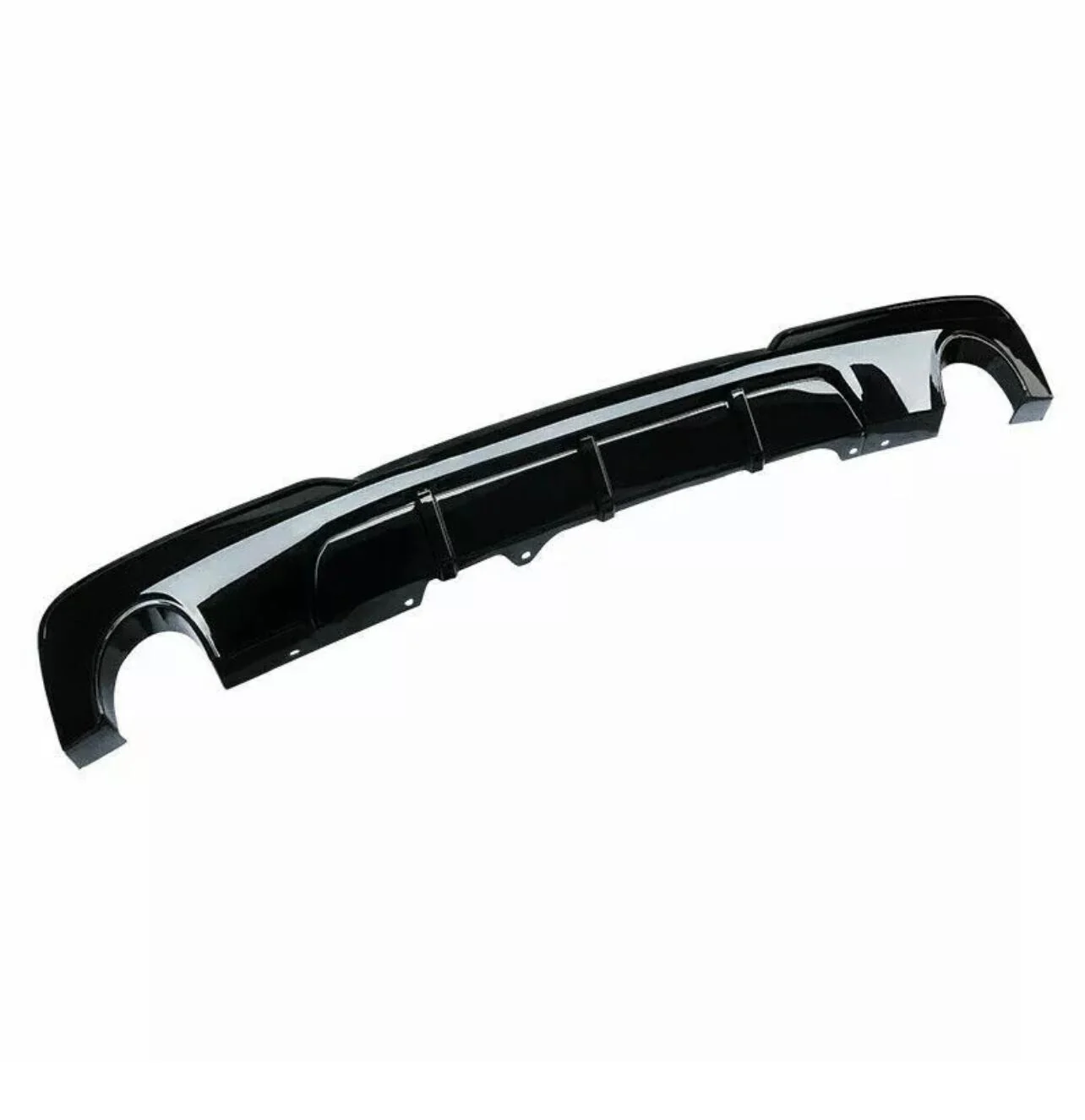 BMW F10 F11 M SPORT 535i 535d M PERFORMANCE REAR DIFFUSER GLOSS BLACK 5 SERIES - Image 2