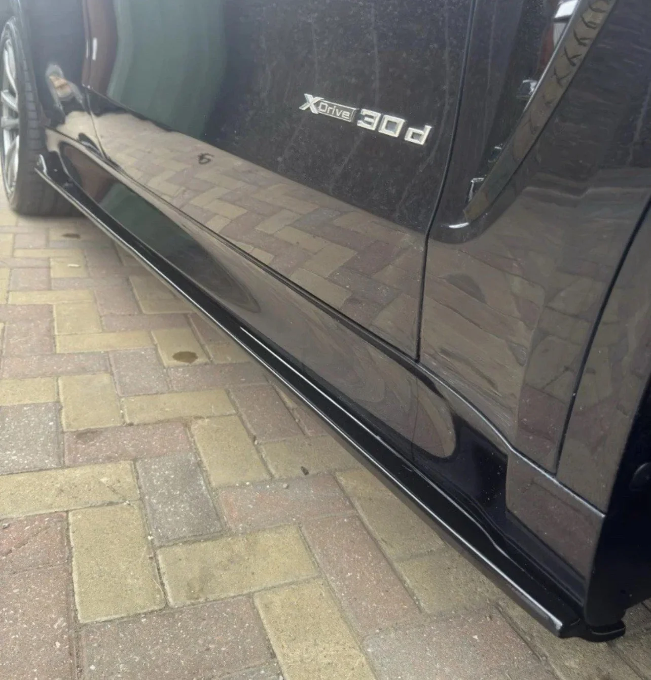 BMW F15 F85 X5M X6M F86 F16 GLOSS BLACK FULL SIDE SKIRT SKIRTS EXTENSION BLADE - Image 12