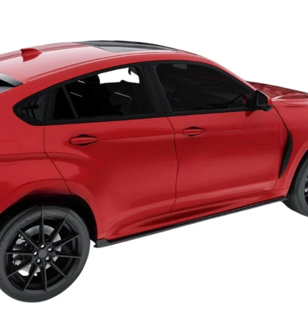 BMW F15 F85 X5M X6M F86 F16 GLOSS BLACK FULL SIDE SKIRT SKIRTS EXTENSION BLADE - Image 7