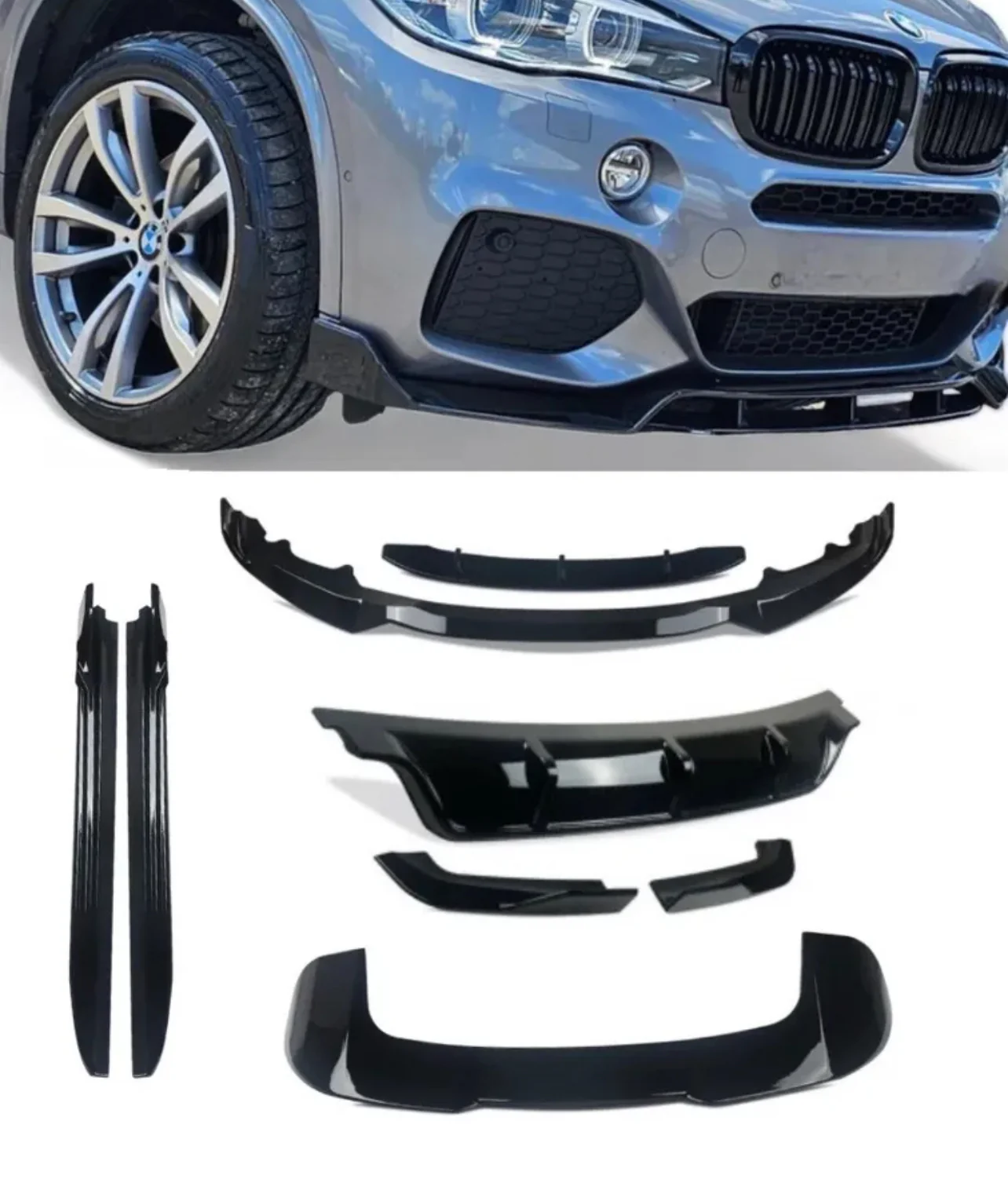 BMW F15 X5 Kit ABS - Gloss Black Full BodyKit 2013-2018 - Image 10