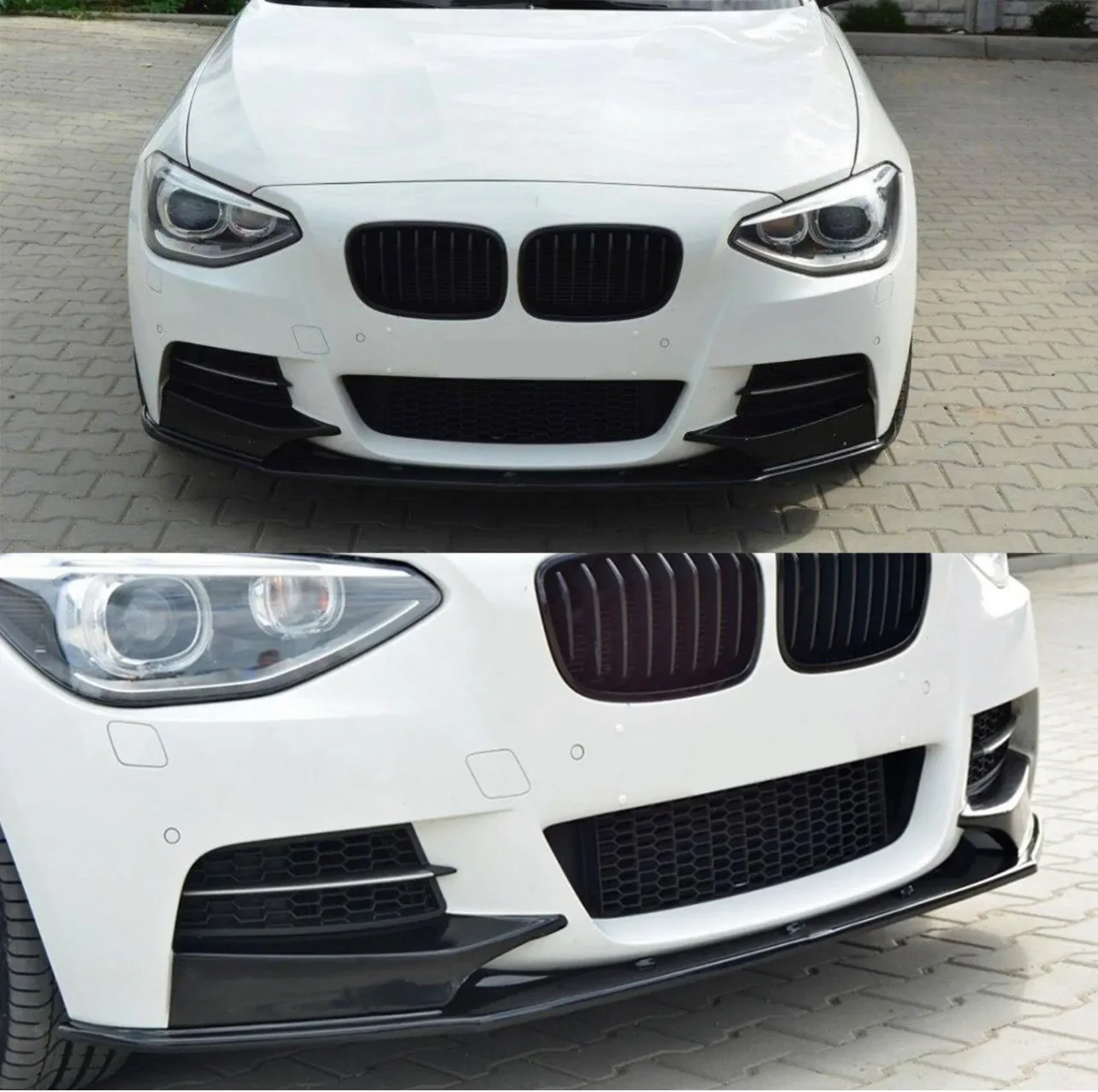 BMW F20 1 Series Pre Lci Gloss Black Front Splitter - Image 2