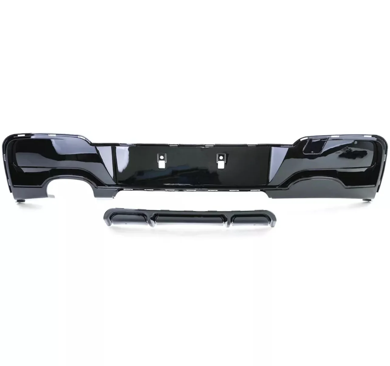BMW F20 F21 Pre Lci 1 Series Diffuser Gloss Black 12-14 - Image 4