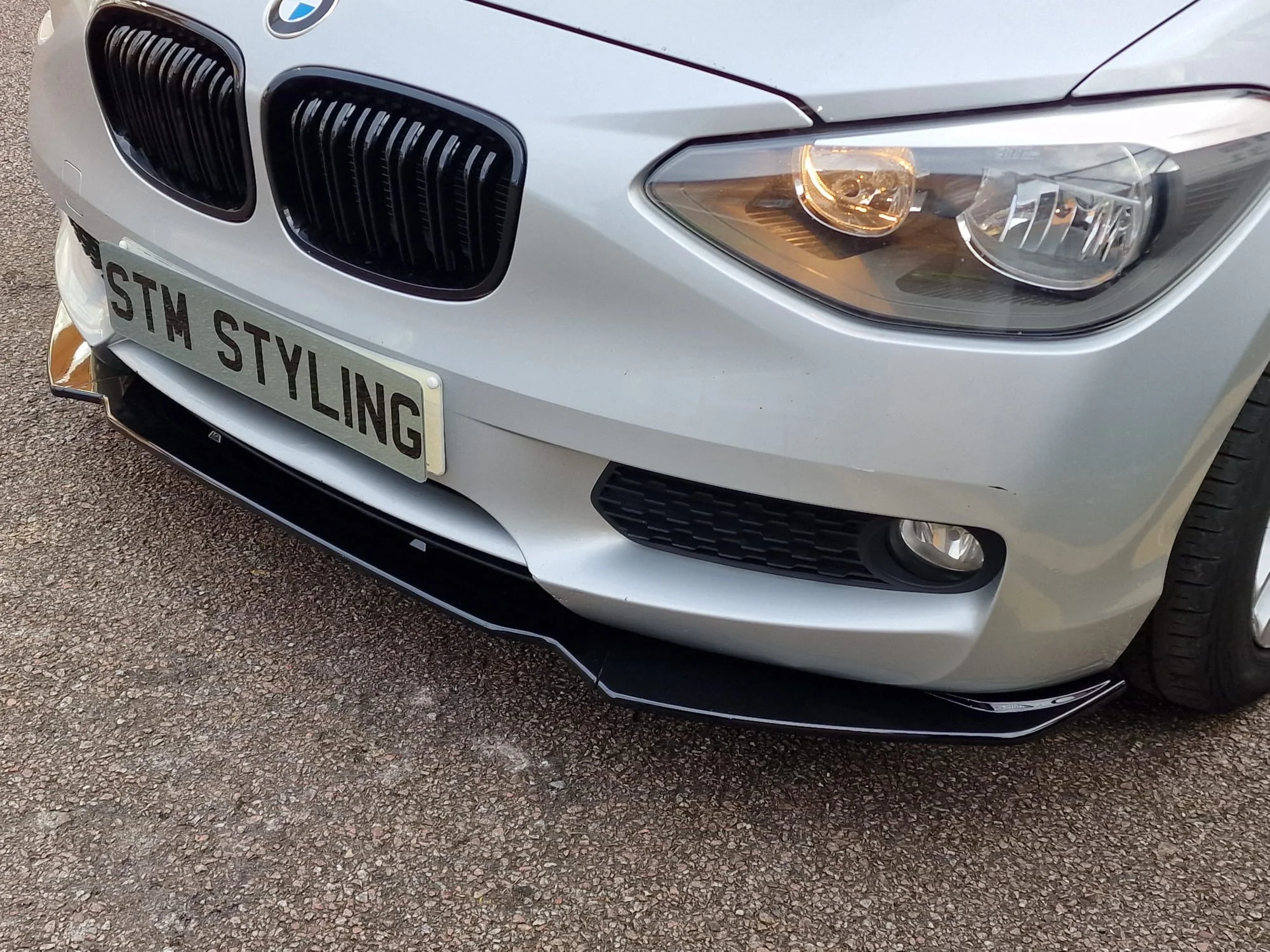 BMW F20 Kit 1 Series Se Sport Gloss Black Full BodyKit Splitter Spoiler Pre Lci - Image 15