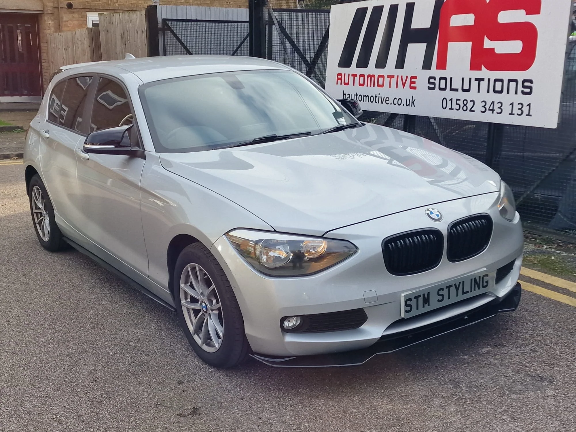 BMW F20 Kit 1 Series Se Sport Gloss Black Full BodyKit Splitter Spoiler Pre Lci - Image 18