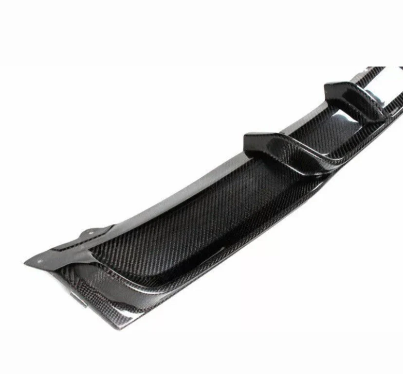BMW F30 F31 3 SERIES MP REAR DIFFUSER M SPORT SINGLE EXHAUST CARBON BLACK 12-18 - Image 3