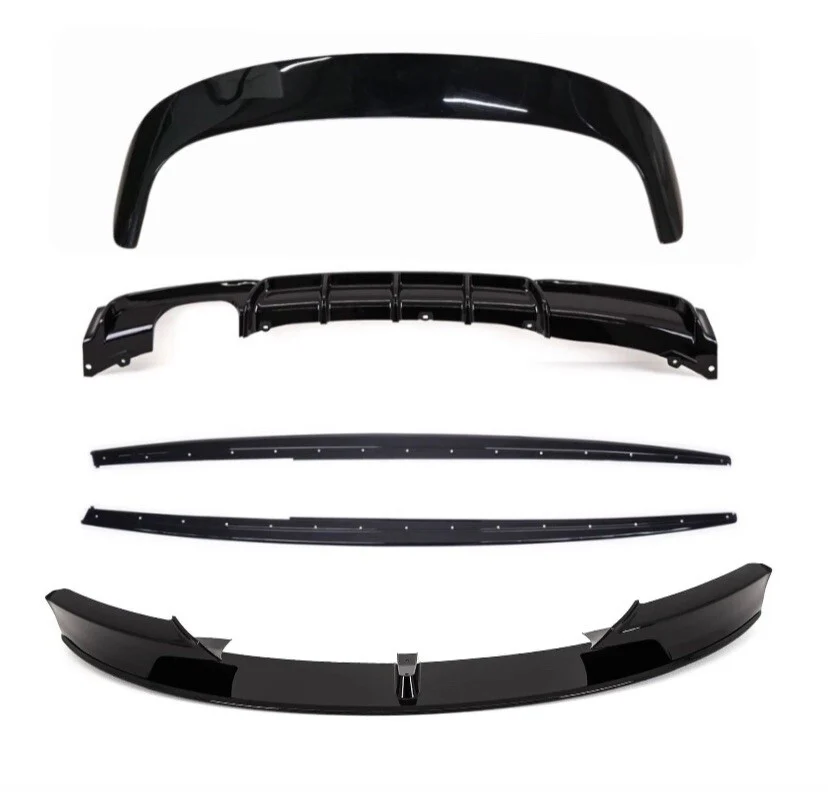 BMW F31 KIT 3 SERIES ESTATE TOURING GLOSS BLACK BODYKIT SPLITTER ROOF SPOILER
