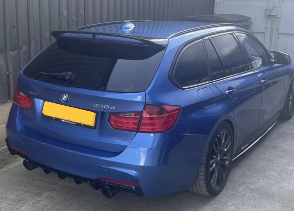 BMW F31 KIT 3 SERIES ESTATE TOURING GLOSS BLACK BODYKIT SPLITTER ROOF SPOILER - Image 12