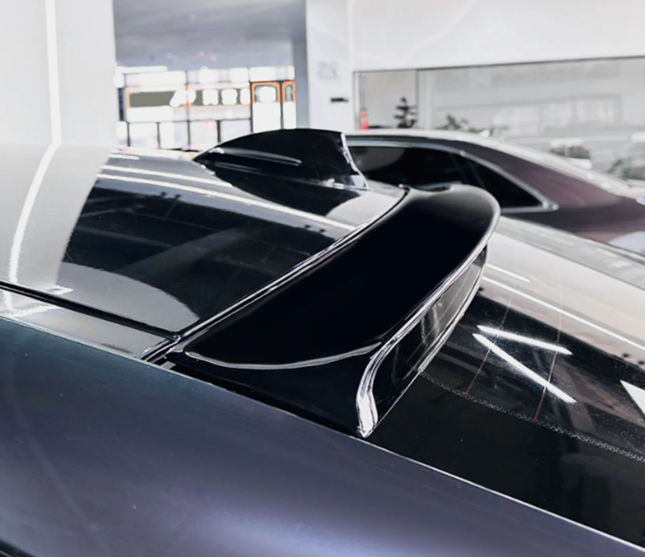 BMW F32 4 Series Coupe Roof Spoiler Lip Gloss Black - Image 4