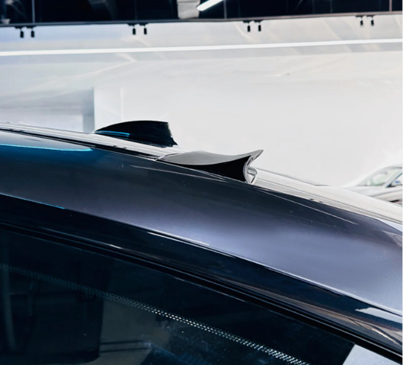 BMW F32 4 Series Coupe Roof Spoiler Lip Gloss Black - Image 5