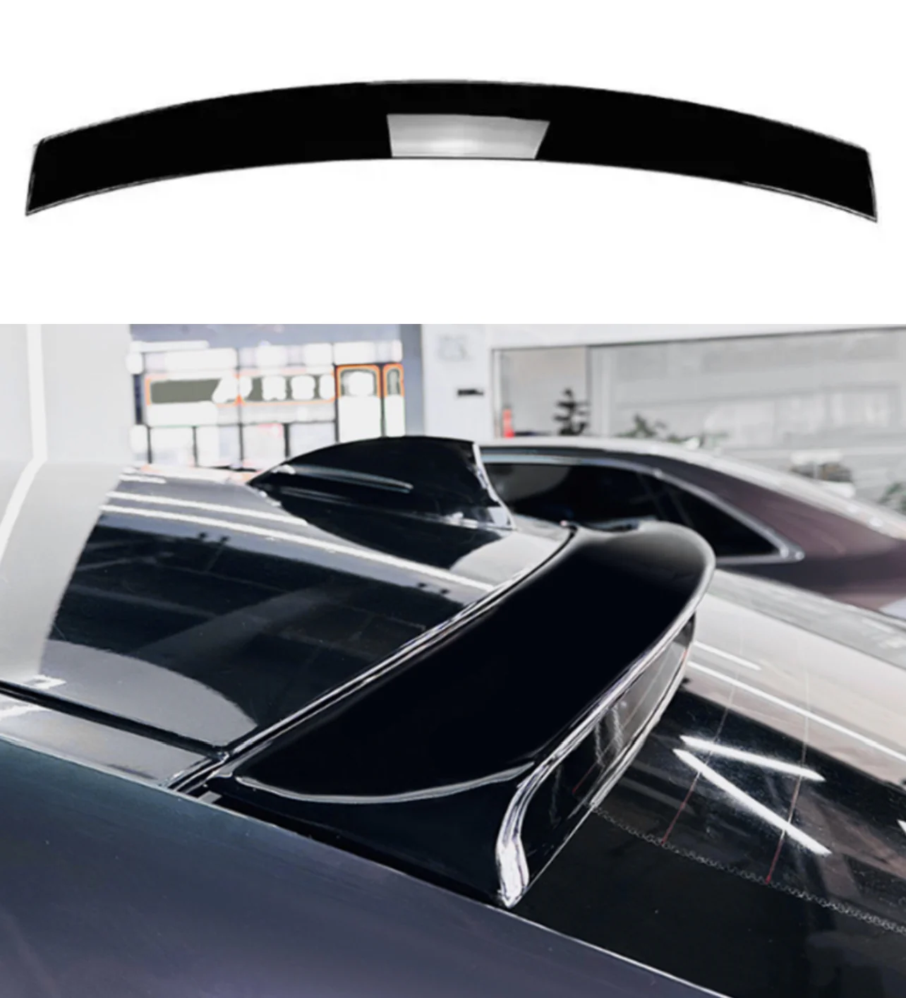BMW F32 4 Series Coupe Roof Spoiler Lip Gloss Black - Image 6