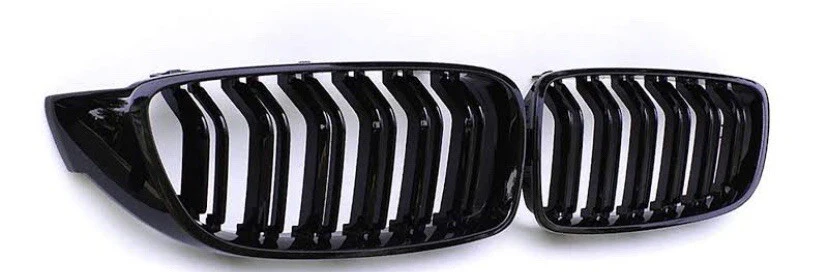 BMW F32 KIT 4 SERIES SPLITTER LIP DIFFUSER MIRROR SIDES GRILLES SPOILER GLOSS BK - Image 7