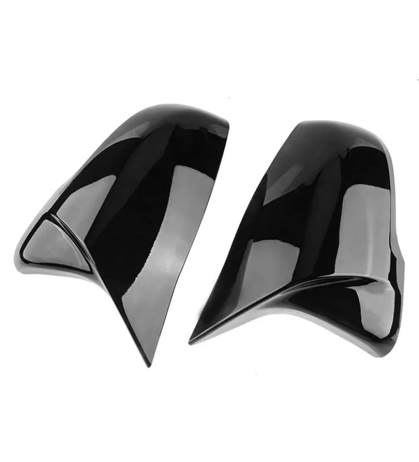 BMW F40 F44 F45 F46 F48 G29 2PCS DOOR WING MIRROR COVERS CAPS GLOSS BLACK ABS - Image 2
