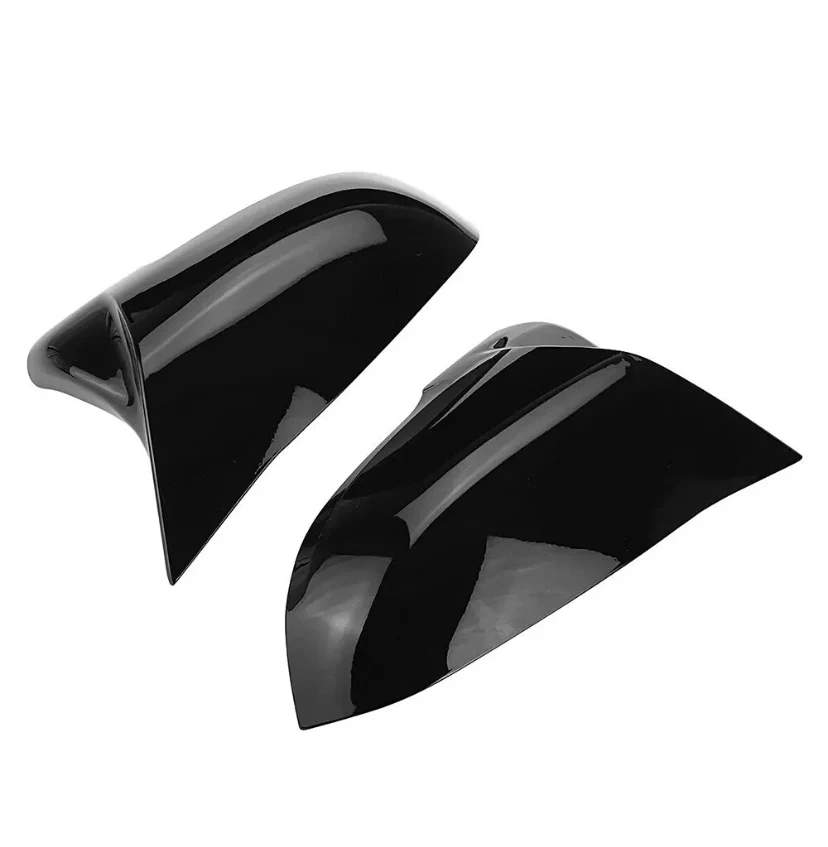 BMW F40 F44 F45 F46 F48 G29 2PCS DOOR WING MIRROR COVERS CAPS GLOSS BLACK ABS - Image 7