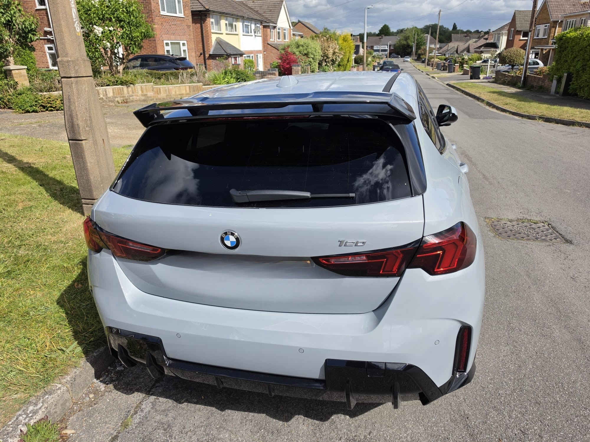 BMW F70 1 SERIES FLAT ROOF SPOILER REAR LIP GLOSS BLACK - Image 3