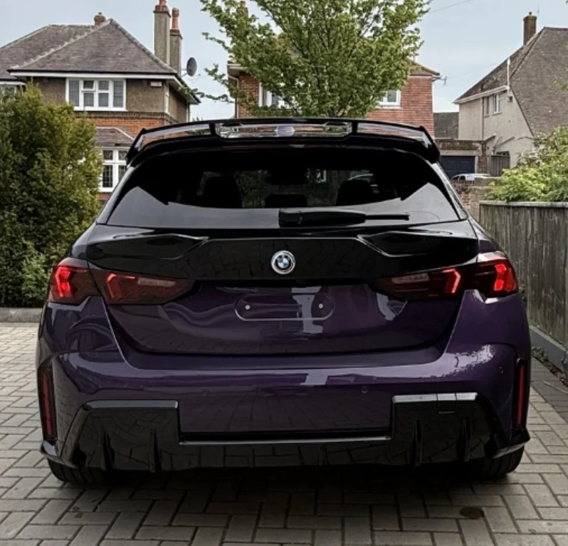 BMW F70 1 Series Rear Roof Spoiler Gloss Black STM - Image 10
