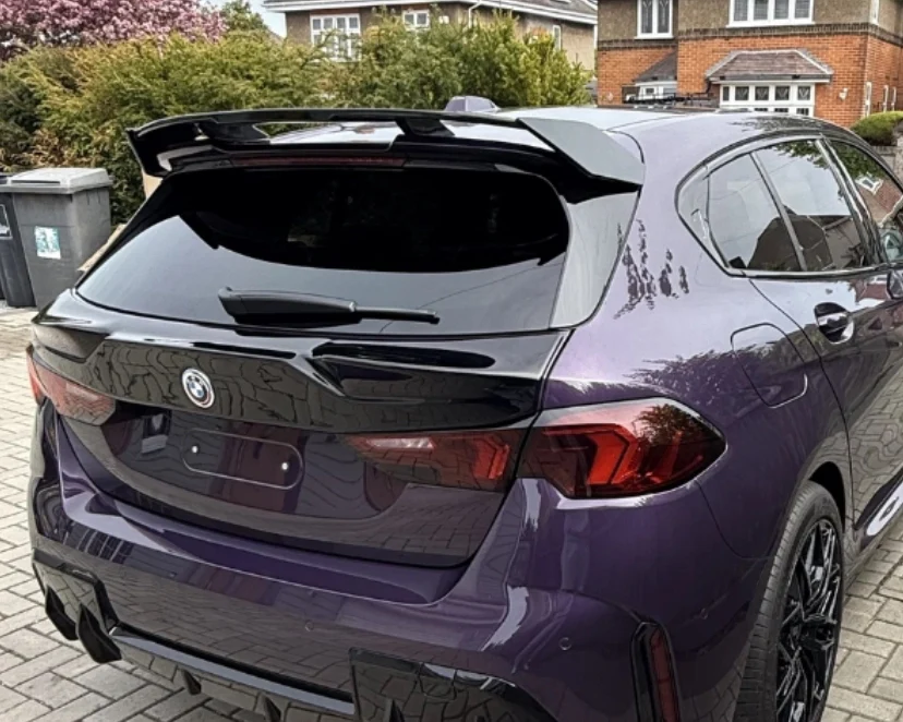 BMW F70 1 Series Rear Roof Spoiler Gloss Black STM - Image 11