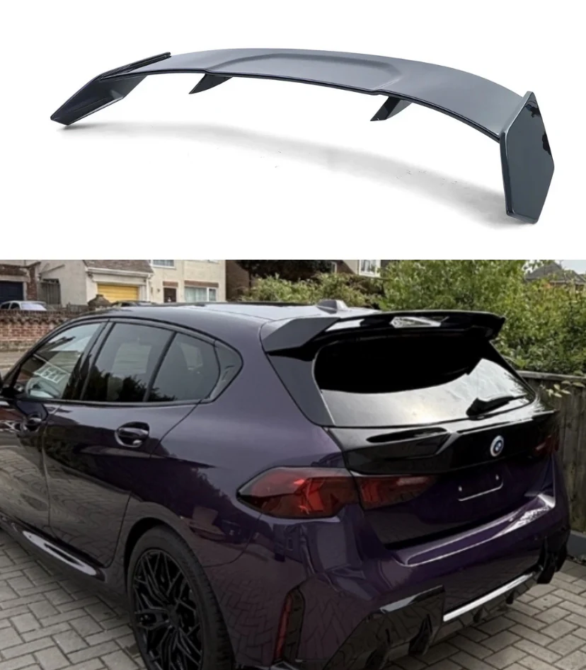 BMW F70 1 Series Rear Roof Spoiler Gloss Black STM - Image 5