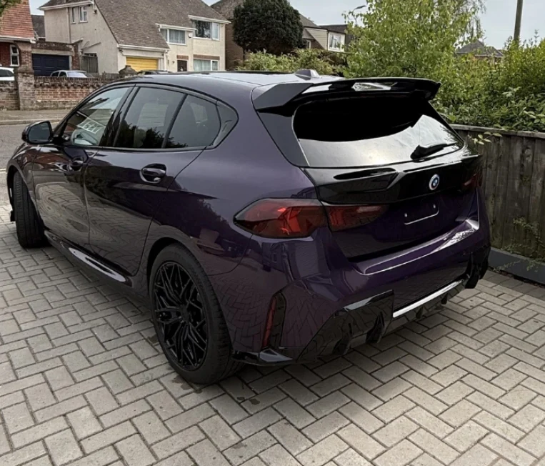 BMW F70 1 Series Rear Roof Spoiler Gloss Black STM - Image 6