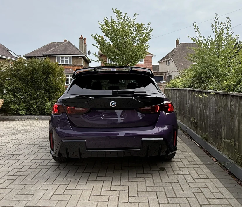 BMW F70 1 Series Rear Roof Spoiler Gloss Black STM - Image 8