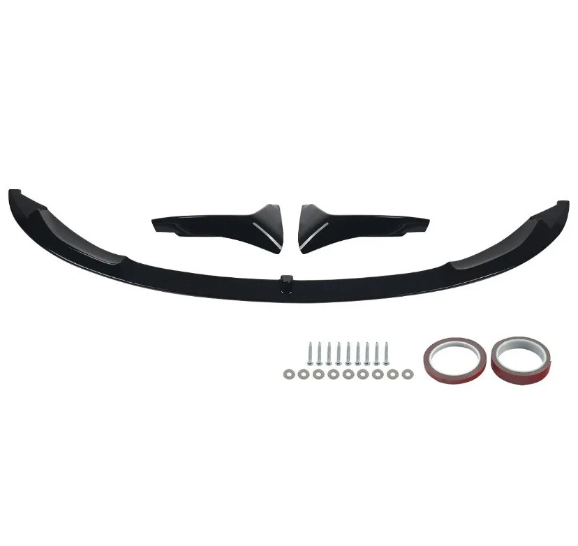 BMW F80 F82 F83 M3 M4 M PERFORMANCE STYLE FRONT SPLITTER LIP SPOILER GLOSS BLACK - Image 6