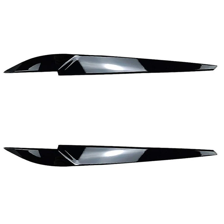 BMW G05 X5 2018-22 F95 X5M X6 G06 19-22 Headlight Eyelid Eyebrow Trim Gloss Black - Image 4