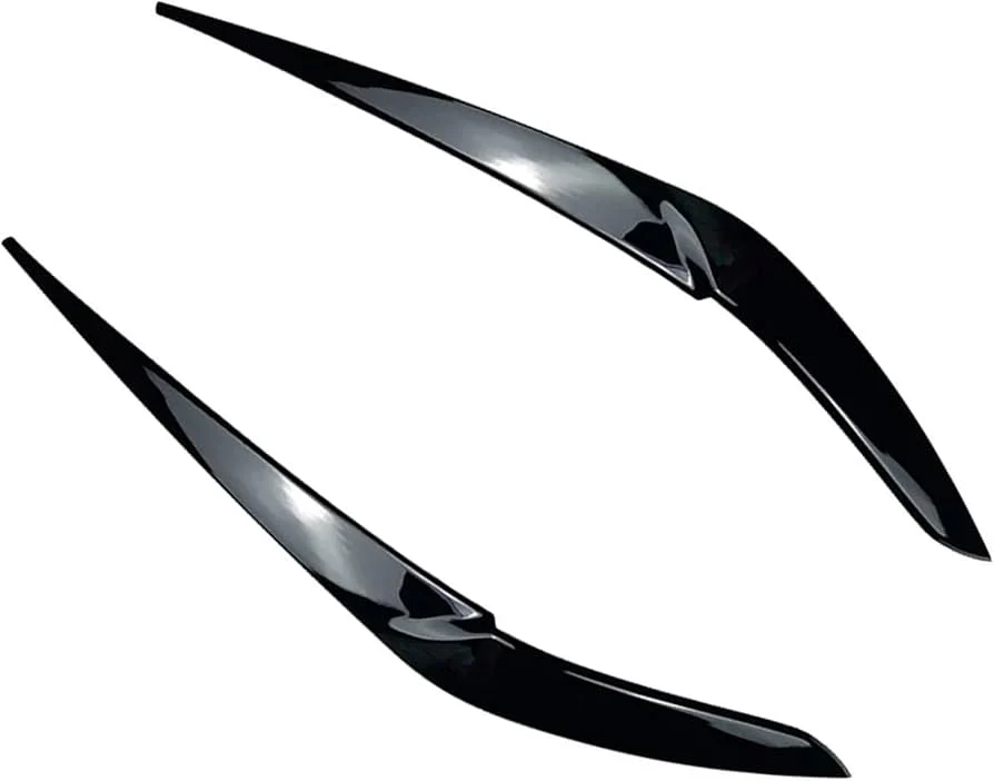 BMW G05 X5 2018-22 F95 X5M X6 G06 19-22 Headlight Eyelid Eyebrow Trim Gloss Black - Image 5