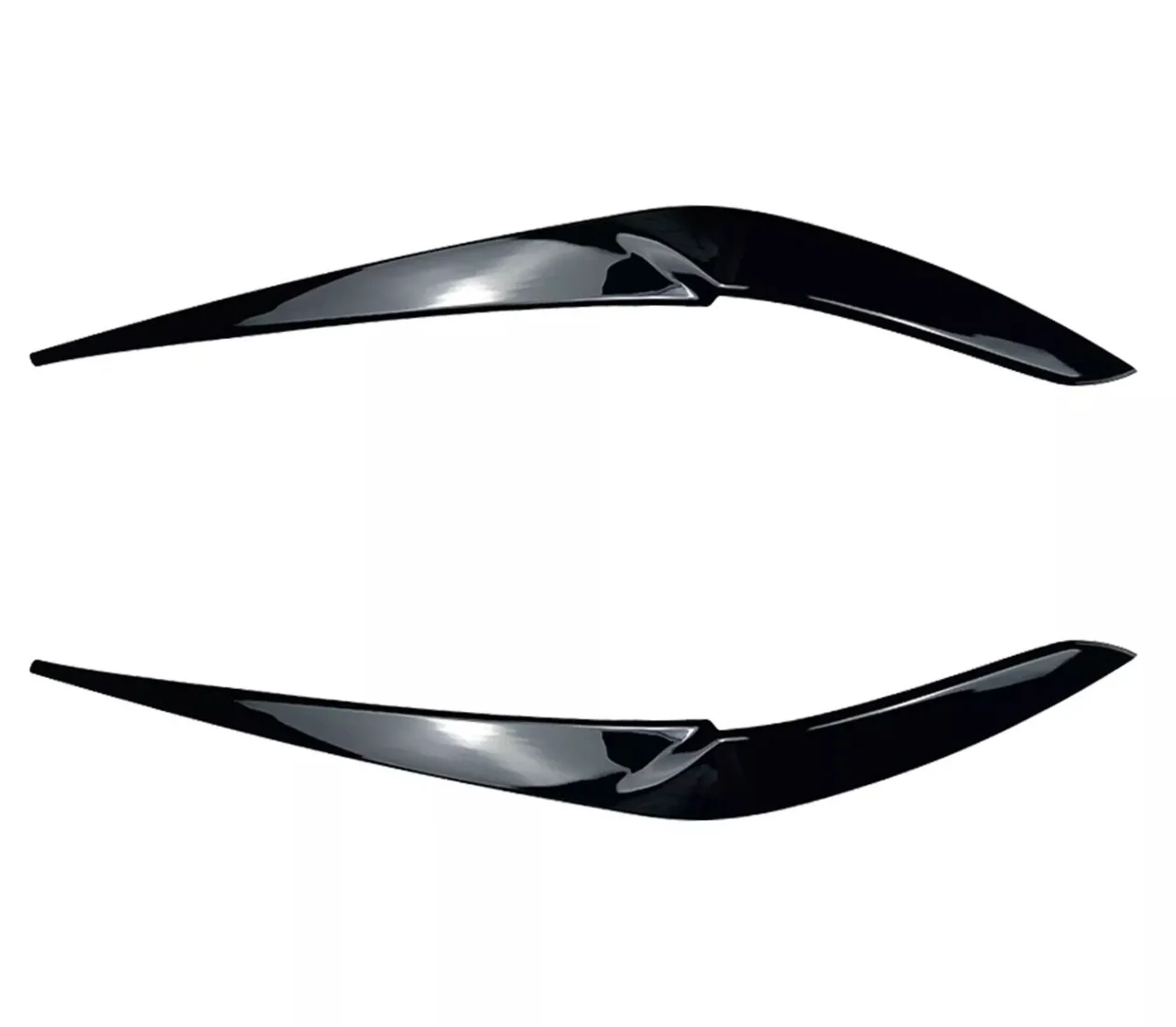 BMW G05 X5 2018-22 F95 X5M X6 G06 19-22 Headlight Eyelid Eyebrow Trim Gloss Black - Image 6