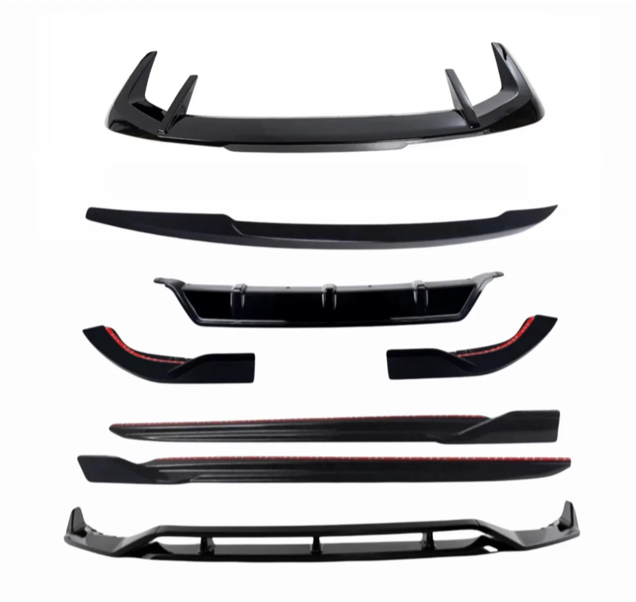 BMW G05 X5 Gloss Black kit MP Spoiler Splitter Diffuser Performance Bodykit 2019+
