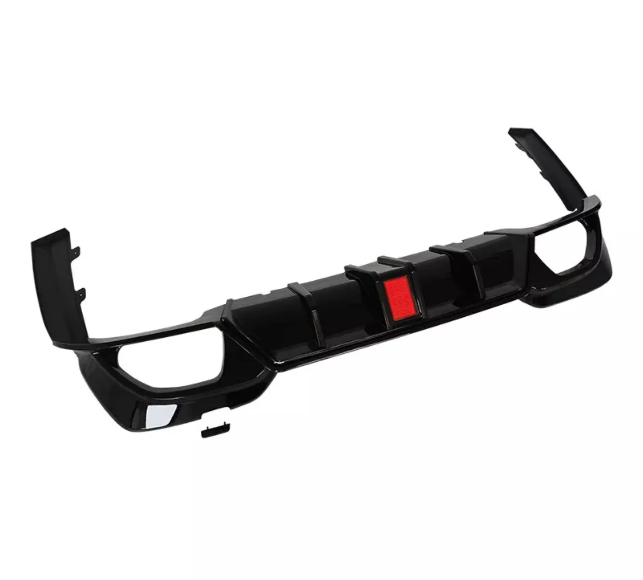 BMW G20 G21 Diffuser with Led Quad Exhaust pipes Gloss Black. - Image 6