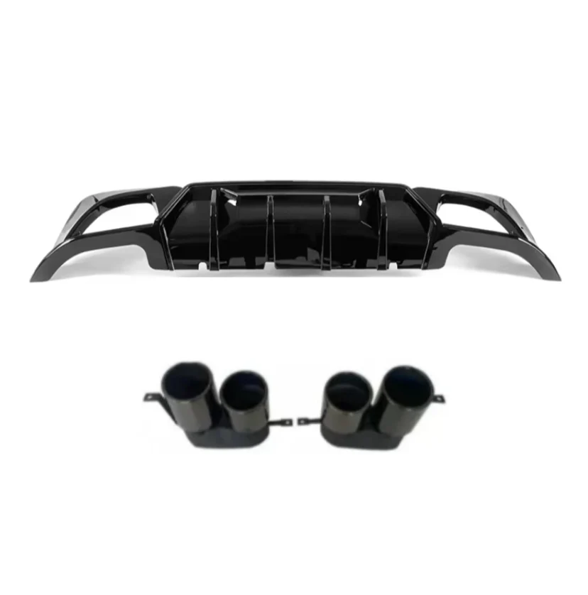 BMW G20 Kit 3 Series Quad Diffuser With Exhaust Tips Full Bodykit STM V Splitter - Image 15