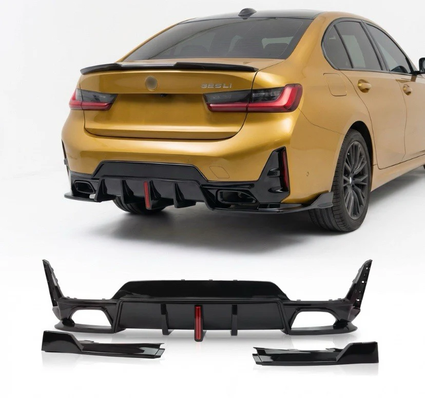 Bmw G20 Lci Diffuser gloss Black Rear Lip For 3 Series G21 Saloon Touring MP - Image 12