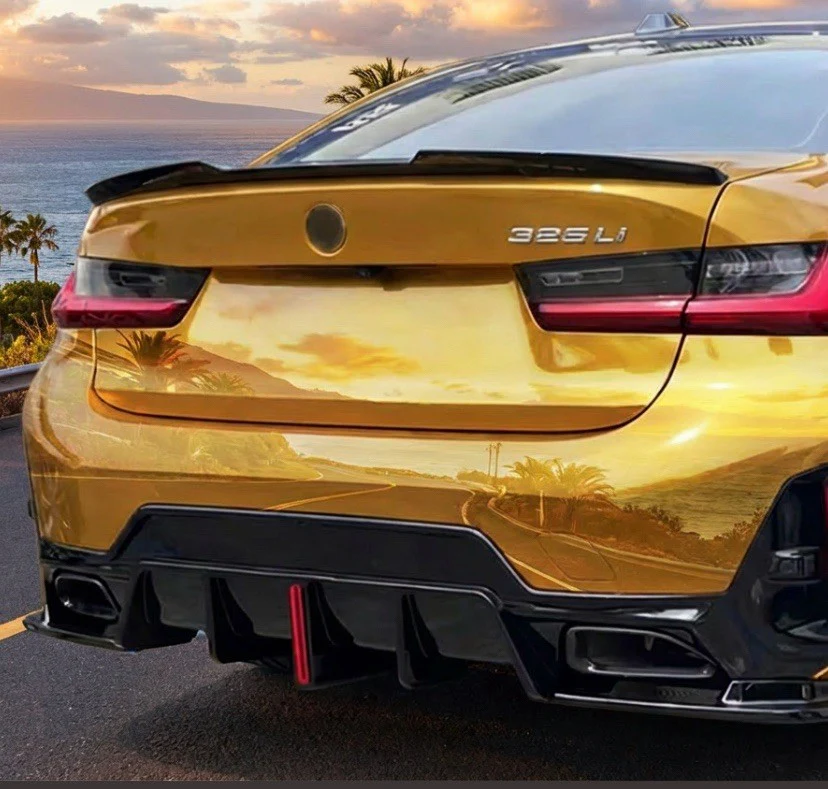 Bmw G20 Lci Diffuser gloss Black Rear Lip For 3 Series G21 Saloon Touring MP - Image 2