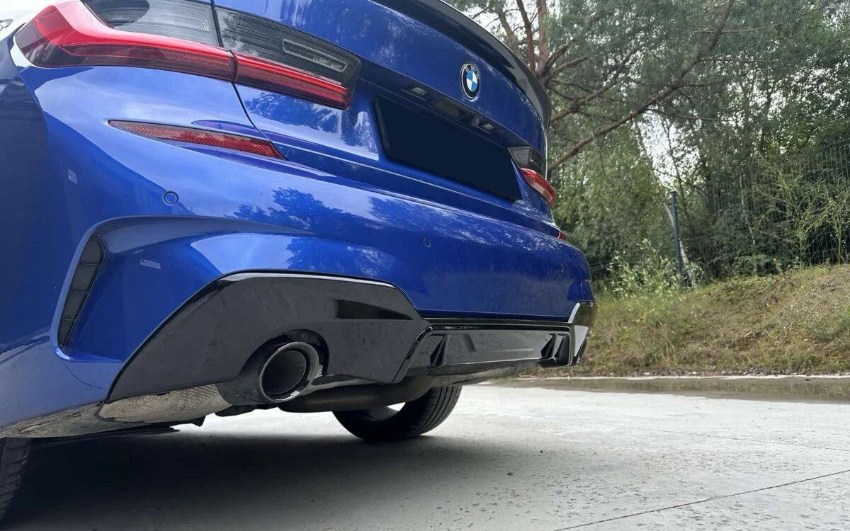 BMW G21 3 SERIES BODY KIT TOURING ESTATE STM SPLITTER V SPOILER DIFFUSER GLOSS - Image 6